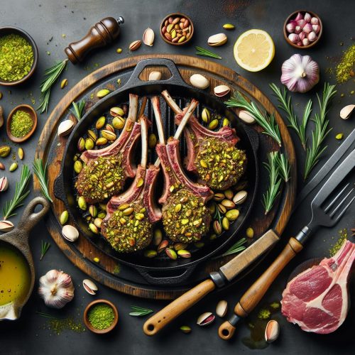 Savory Pistachio-Crusted Lamb Chops Recipe: An Exotic Delight for Meat Lovers