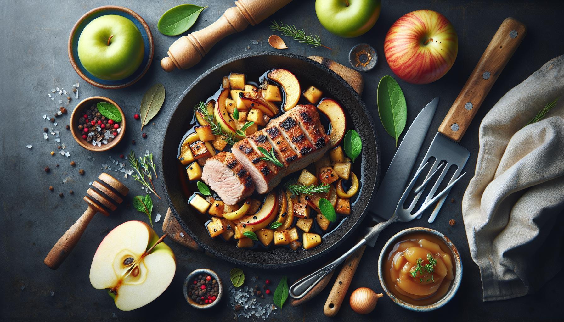 Delectable Pork Tenderloin with Tangy Apple Compote: A Flavorful Feast!