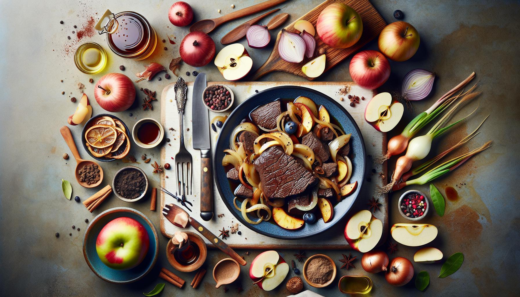 Savory Beef Liver Recipe: Master the Art of Cooking it with Caramelized Onions and Apples!