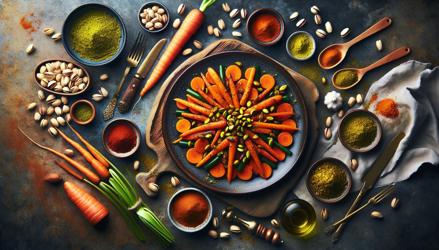 Exotic Moroccan Spiced Carrots with Crunchy Pistachios: A Flavorful Journey for Your Taste Buds